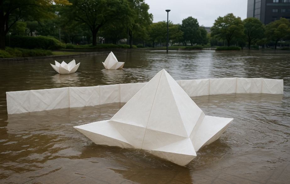 Floating Paper Flood Shields in Japan: When Art Becomes Life-Saving Tech